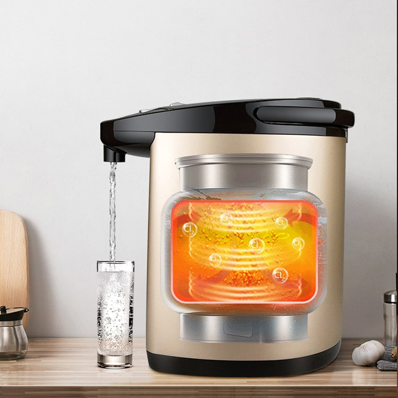 美的（Midea）电热水瓶 304不锈钢热水壶5L电水壶多段温控烧水自动上水热水壶 PF709-50T