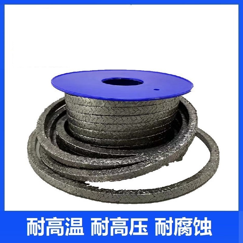 盛京联硕 纯石墨盘根耐高温高压柔性石墨盘根 25*25mm (10公斤) 卷高清大图