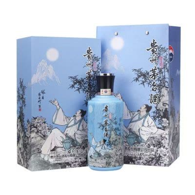 酒别重逢]贵州茅台酒百年国博三十年纪念酒53度500ml酱香型白酒单