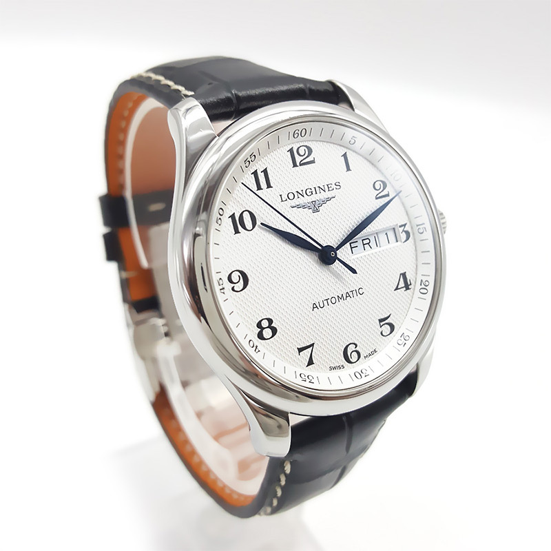二手正品浪琴longines名匠l27554783自动机械385mm男表95新
