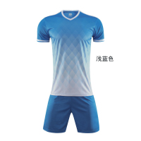 TDUO 足球服 Q52 套 L 浅蓝色