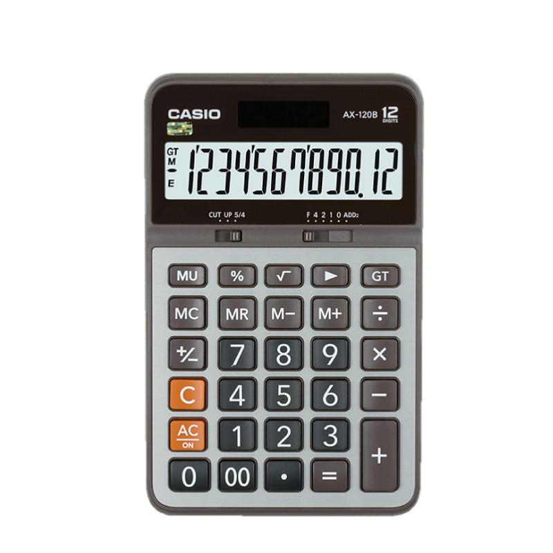 【苏宁自营】卡西欧(CASIO) AX-120B 日常商务优智系列中型计算器(台)