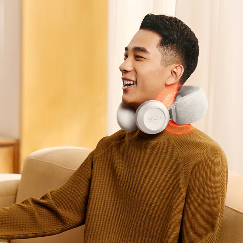 艾诗凯奇(SKG)颈椎按摩器N3揉捏按摩枕热敷护颈按摩仪仿人手揉捏/个高清大图