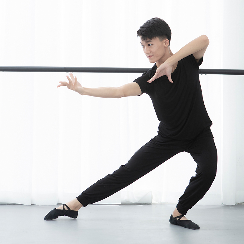 舞蹈服练功服男成人中国古典舞蹈上衣教师形体舞蹈裤子