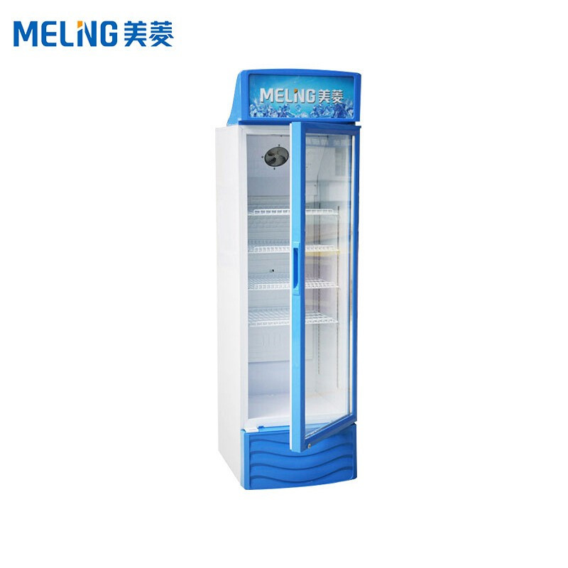 美菱(MELING)SC-318W商用展示柜 立式玻璃冷藏保鲜冰柜 单门饮料啤酒酸奶蛋糕水果陈列柜冷柜