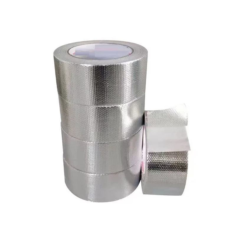伟鹏双兴 玻纤铝箔胶带铝箔布保温胶带 60mm*25m 卷高清大图