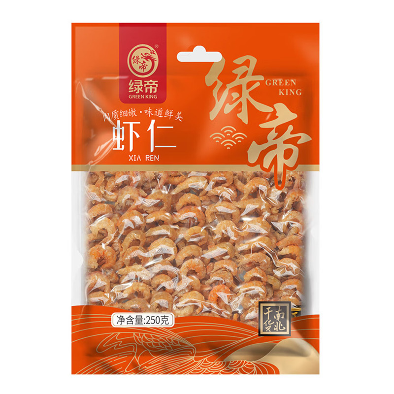 绿帝虾仁干250g色泽鲜亮味道鲜美天然晾晒个体均匀肉质紧实