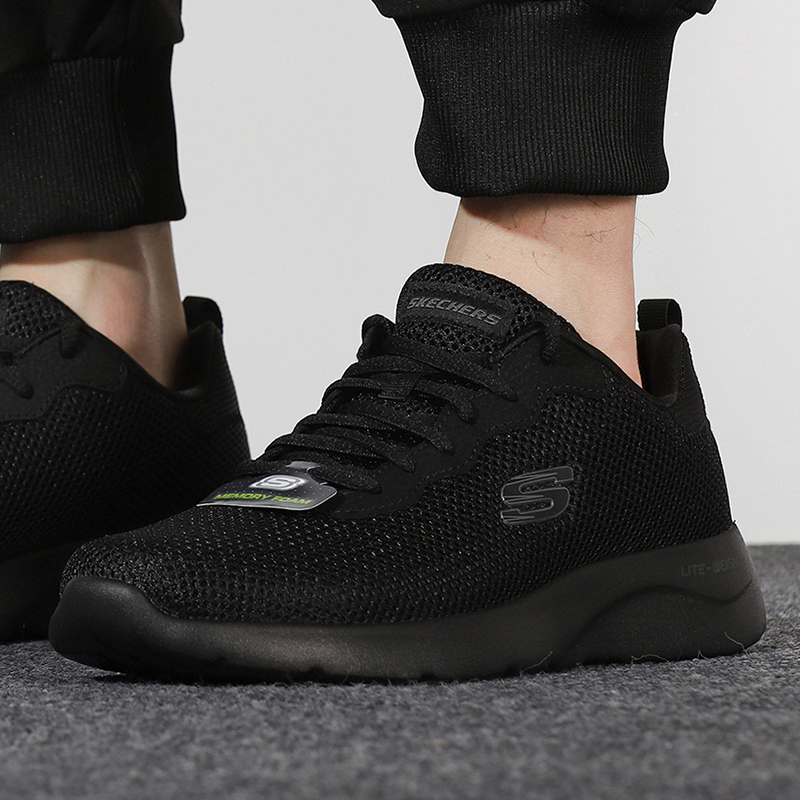 Skechers/斯凯奇男鞋新款健步鞋透气轻质缓震运动休闲鞋58362-BBK ZP高清大图