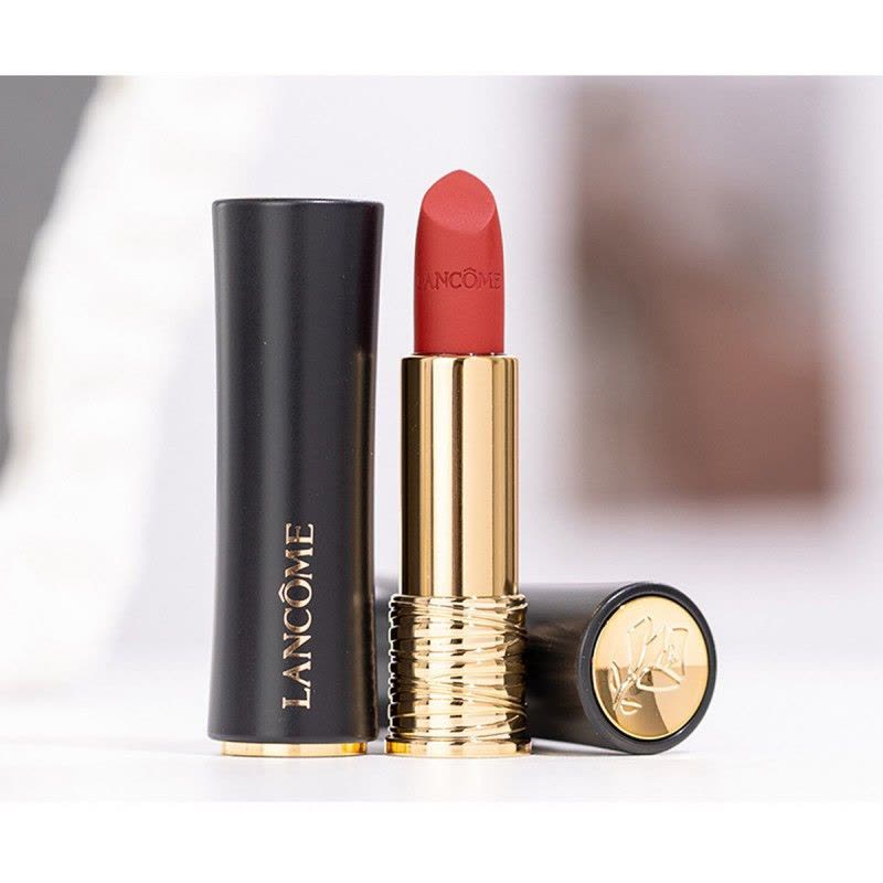 兰蔻(L ANCOME) 菁纯丝绒雾面哑光唇膏196#小蛮腰朱砂橘浓郁显色3.4g图片