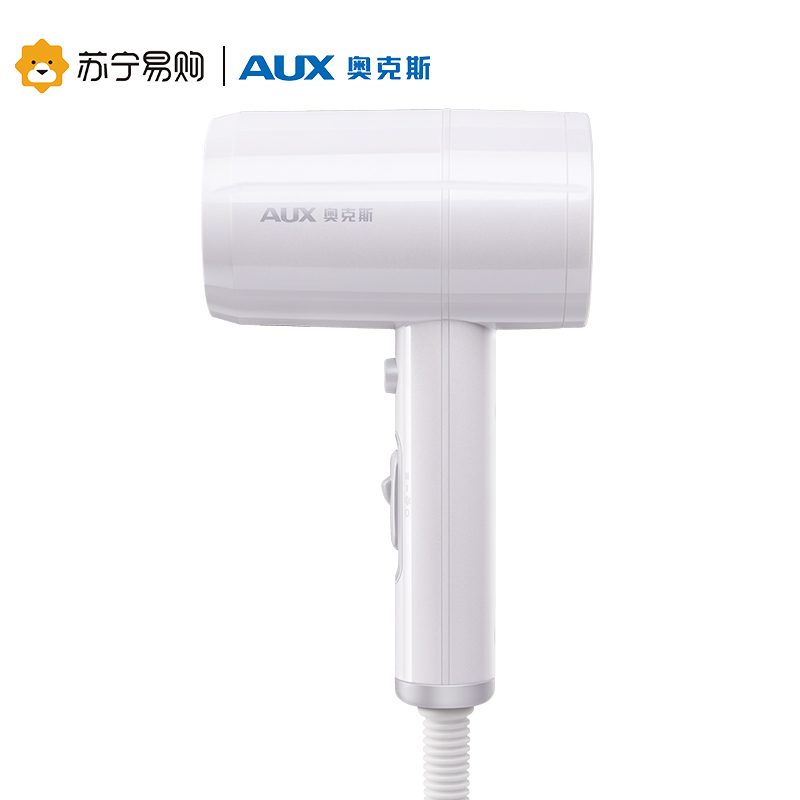 奥克斯(AUX)吹风机AH7600i 家用大功率负离子恒温护发 1800W吹风筒速干低噪音 一键冷热风电吹风机 经典白