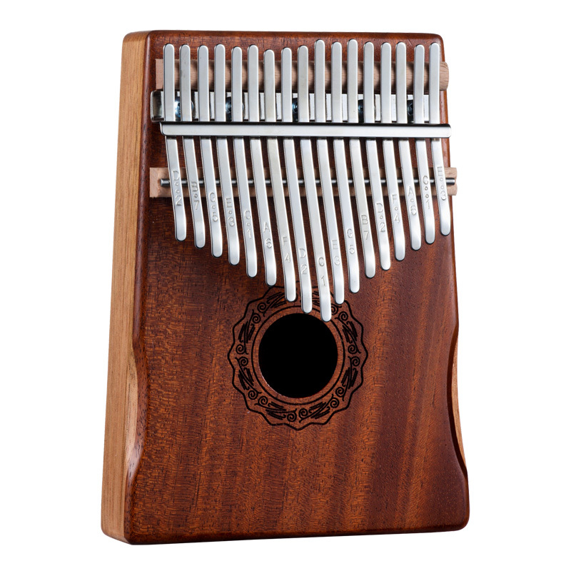 鲁儒卡林巴琴拇指琴初学者手指钢琴kalimba17音专业姆指琴便携式 C类常规圆孔17音[相思木]