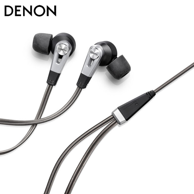 天龙（DENON）AH-C820BKEM 双动圈 双线驱动 入耳式HIFI耳机 耳塞 黑色