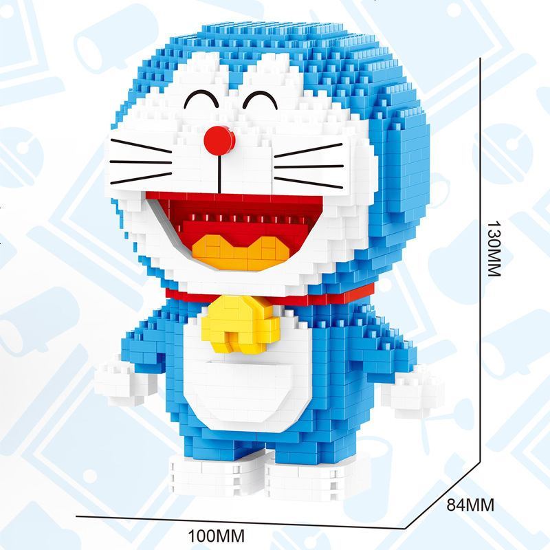 贝乐迪哆啦a梦积木微小颗粒拼装玩具益智早教减压叮当猫儿童礼物16130