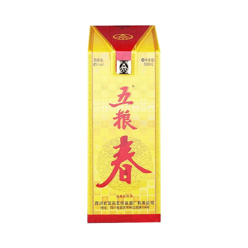 五粮液五粮春 45度浓香型白酒 500ml*6瓶 整箱装