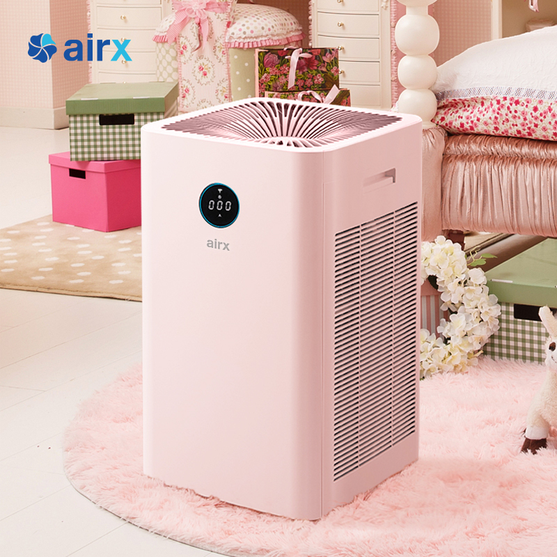 airx 空气净化器 A8智能家用款 颗粒物CADR800立方米每时 除甲醛花粉柳絮过敏源 卧室除二手烟雾霾 粉色机