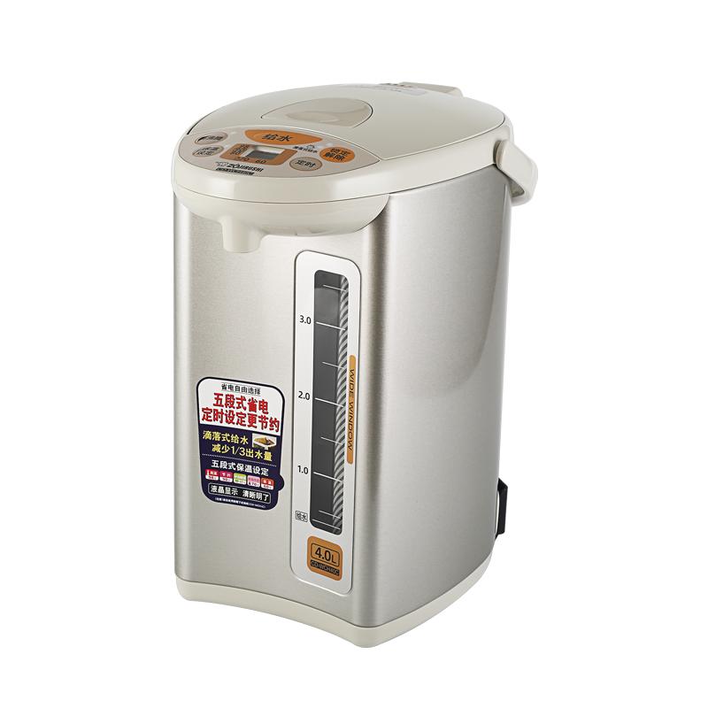 象印(ZO JIRUSHI) CD-WCH40C 日本象印正品家用保温电热水瓶不锈钢快速加热电热水壶 银色 4L