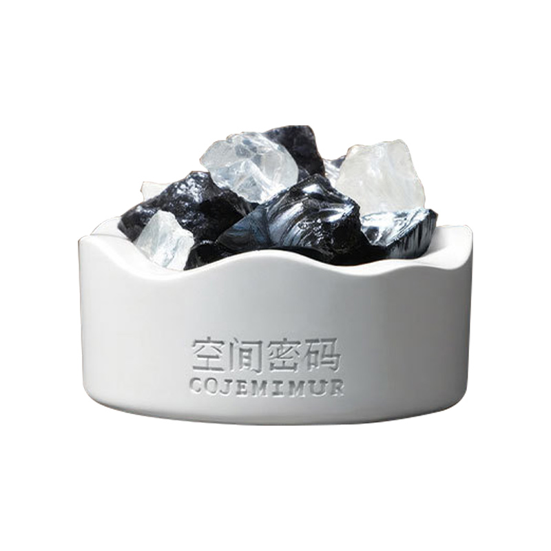 臻远 ZY-ZGTT-54 香薰晶石 不规则北美黑水晶 威斯汀白茶(含10ml精油)