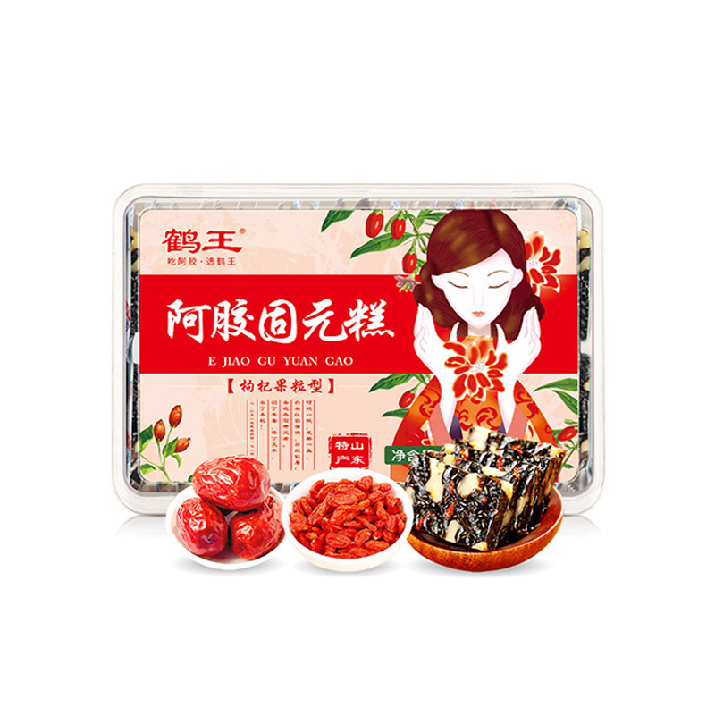 鹤王阿胶糕纯即食女士大果粒手工阿胶固元膏阿娇膏阿胶块