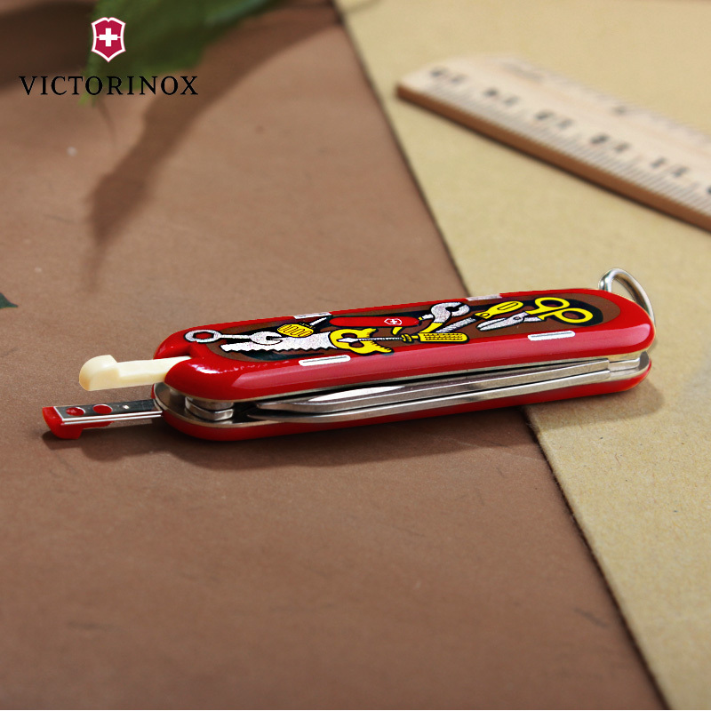 原装进口维氏瑞士军刀典范炫彩系列 0.6223.L1404 工具箱 58MM