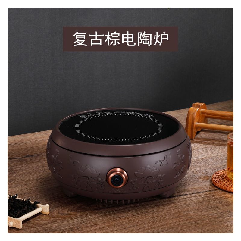 复古电陶炉茶炉铁玻璃陶壶煮茶器家用养生静音小型泡茶烧水电煮茶r1