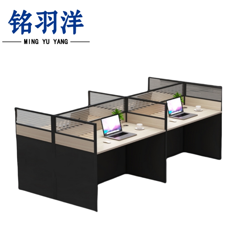 铭羽洋屏风办公桌2400*1200*1100mm张高清大图