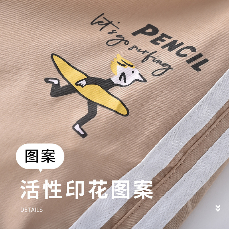 铅笔俱乐部童装男童薄款长裤装新款中大童运动长裤休闲裤子