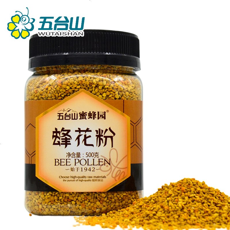 五台山蜜蜂园蜂花粉500g 农家无破壁百花蜂花粉 食用花粉非花粉片
