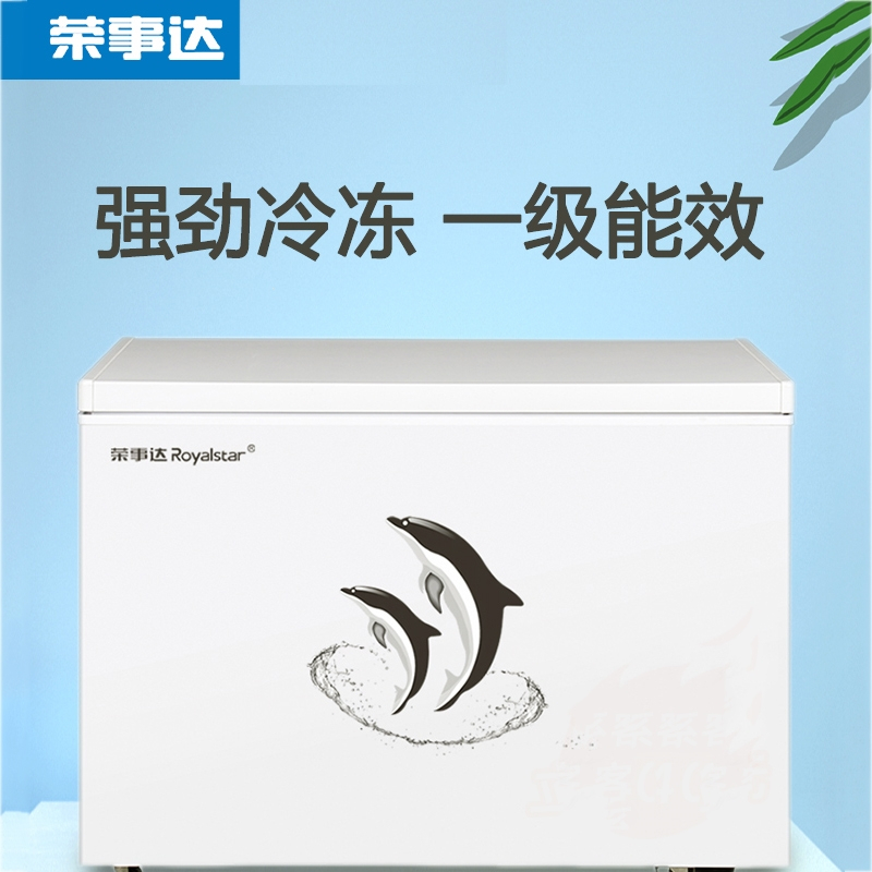 荣事达royalstar248388l冰柜家用商用大容量全冷冻型冷柜节能省电冷冻