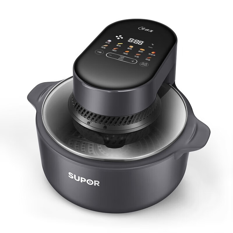苏泊尔(SUPOR)空气炸锅5L大容量可视电炸锅 蒸汽嫩炸薯条机 上盖可拆洗 彩色大屏触控轻松炸整鸡KD50DQ77高清大图