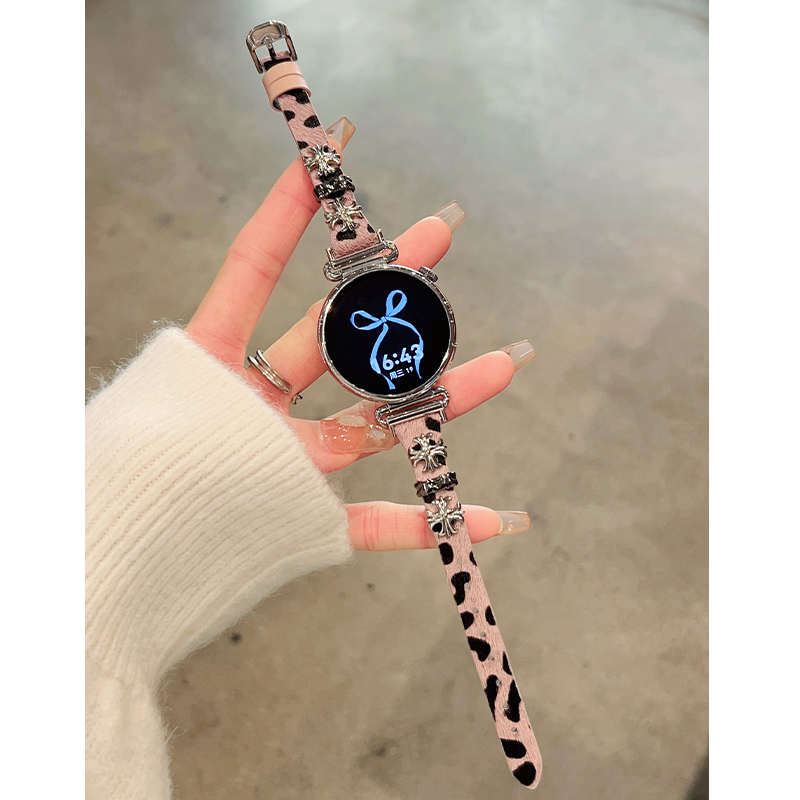 【海盐糖果薄荷】适用小天才电话手表z10表带z9/z8少年z7新款3139B 粉色豹 3