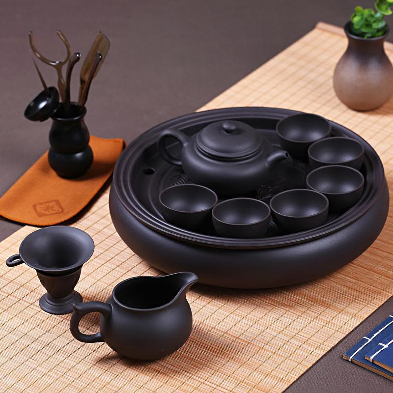 家柏饰(CORATED)紫砂茶具套装大号茶壶茶杯陶瓷功夫茶具家用现代整套泡茶茶具简约图片