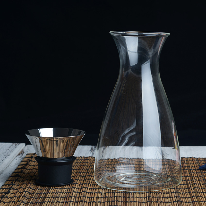双层杯250ml两只 冠冠 丹麦SOLO玻璃冷水壶 凉 耐热大容量果汁壶 加厚防爆时尚家居