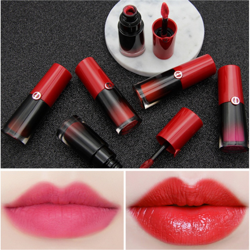 新款小胖丁唇釉防水不沾杯雾面唇彩液体口红哑光梅子