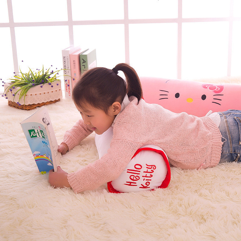 新款热卖 毛绒玩具公仔定制 儿童女生日礼品 kitty小猫情侣长抱枕