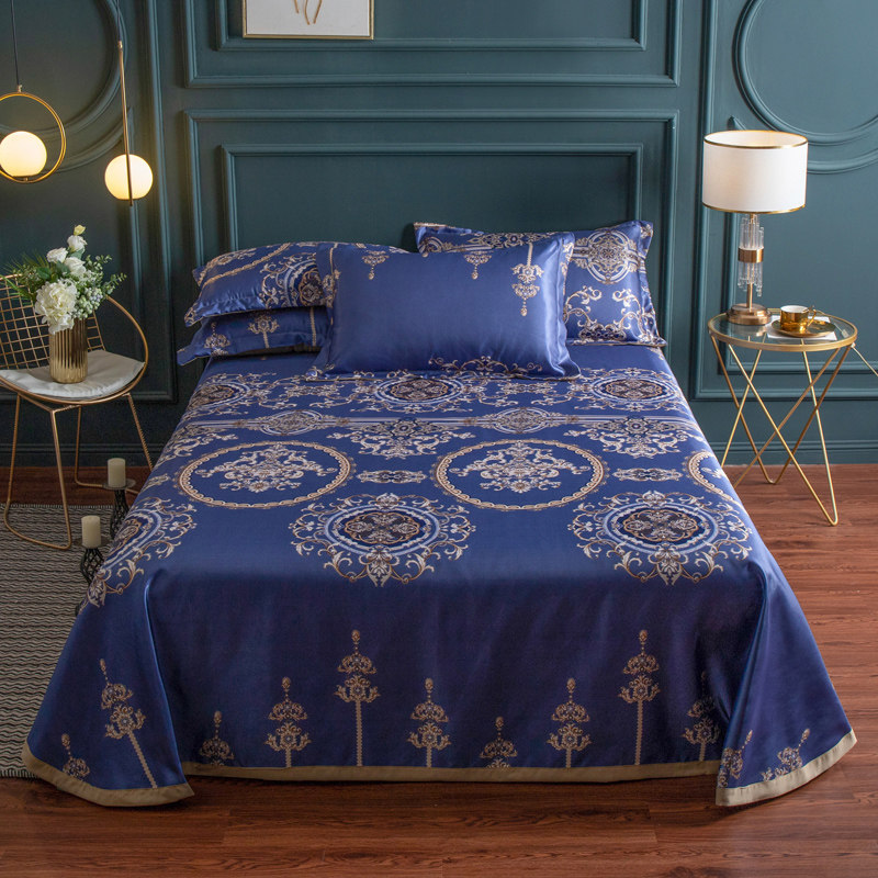 家柏饰(CORATED)床单款冰丝凉席三件套可水洗机洗的折叠夏季空调软席凉滑夏天新款高清大图