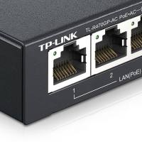TP-LINK TL-R470GP-AC 家用大户型POE路由器网线供电4口迷你全千兆高速商用企业级标准48V监控办公电脑组网行为管理无线AP管理POE交换机一体机tplink