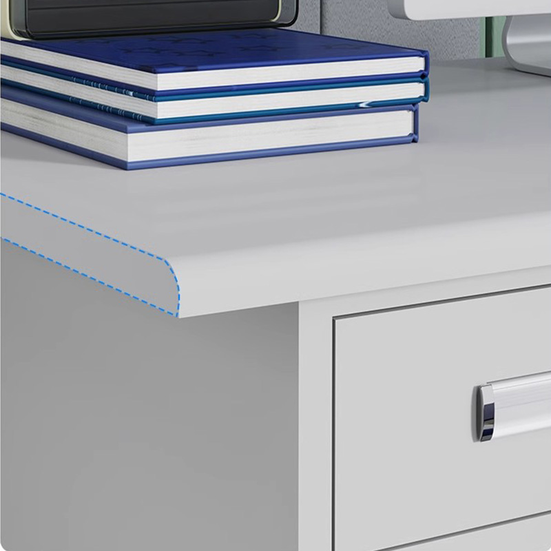 东升顺钢制桌子办公桌铁皮桌电脑桌五斗一抽一门1.6m高清大图