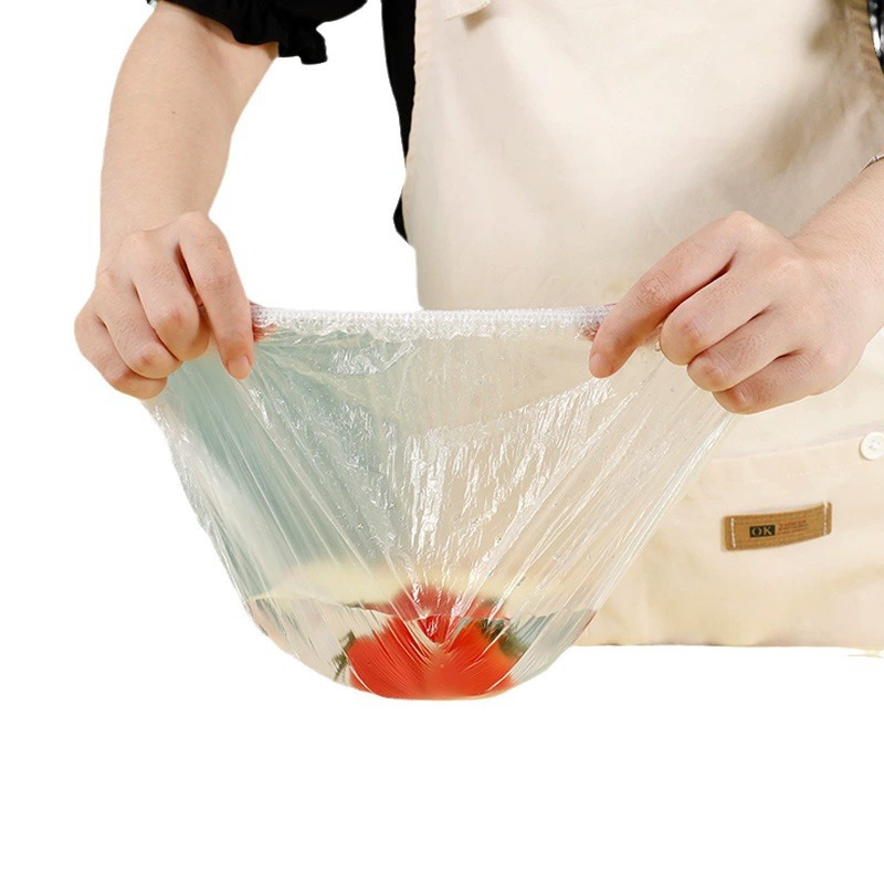 宜洁 保鲜膜套食品冰箱一次性碗套剩菜罩家用加厚透明 120只 1包高清大图