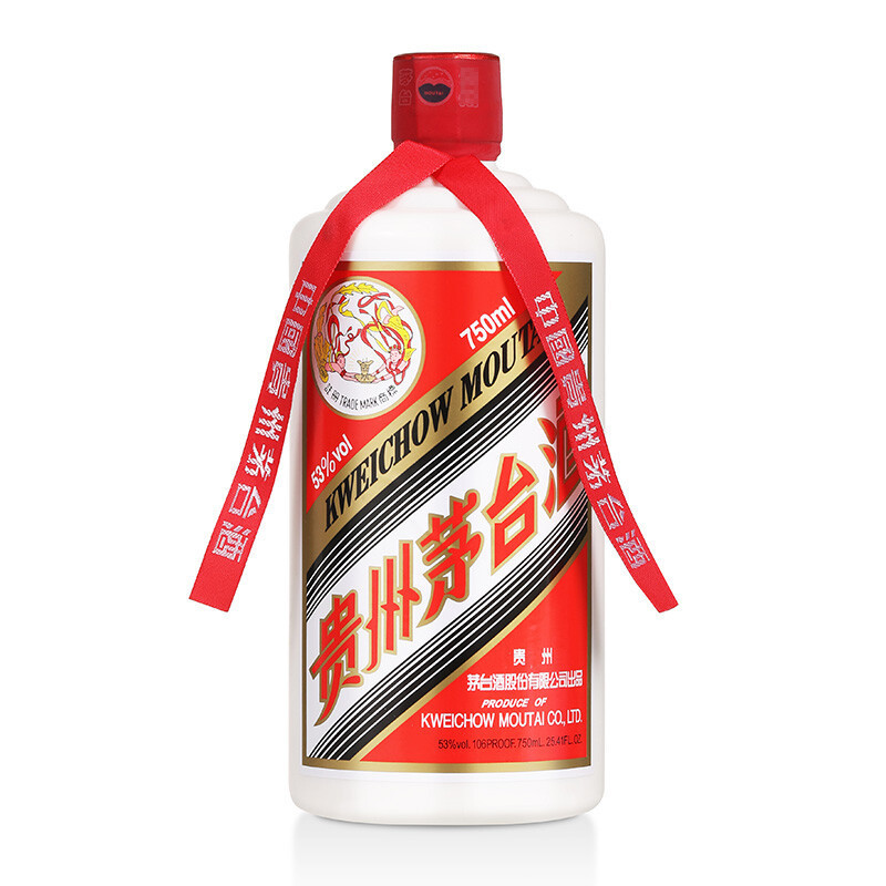 茅台 飞天酱香型白酒 53度 750ml 单瓶装 大容量