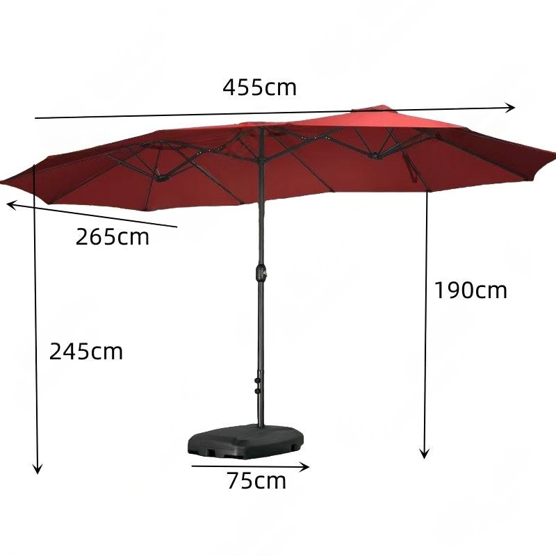 鑫龙都遮阳伞455*265CM把高清大图