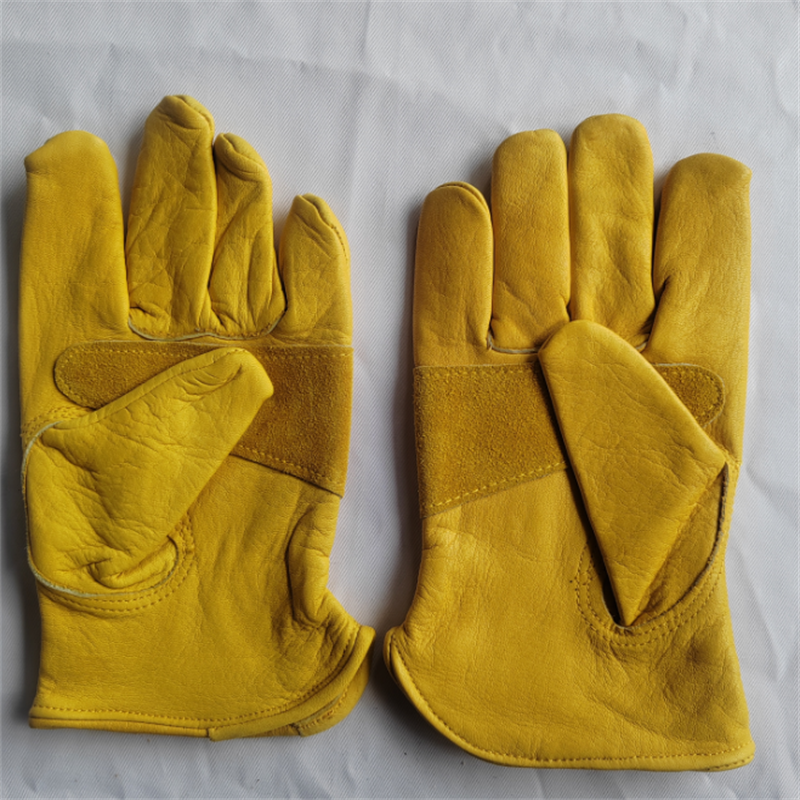 铂牛 黄色皮手套 均码 双高清大图