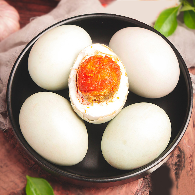 赛卡伊高邮咸鸭蛋咸蛋熟红心流油蛋黄奎级65g5枚早餐下饭菜即食