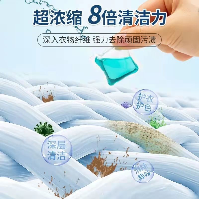 【袋装106粒】洗衣洗衣凝珠香水型留香浓香型去污浓缩洗衣液球高清大图