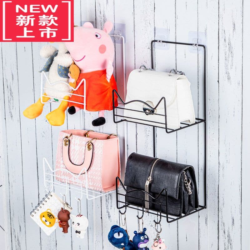 可莉允包包收纳挂袋置物架壁挂式衣柜门后置物袋墙上宿舍器放书包挂架图片