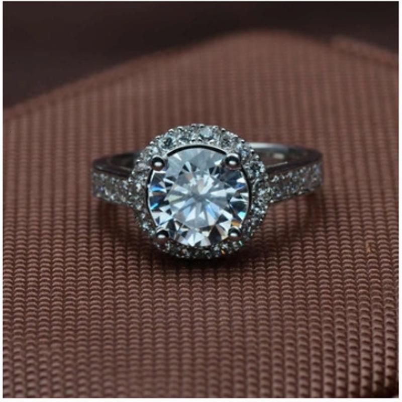 仿钻石戒指银女戒结婚钻戒珠宝饰品明星同款微镶亮戒YWDCDZ8507送女朋友七夕情人节礼物