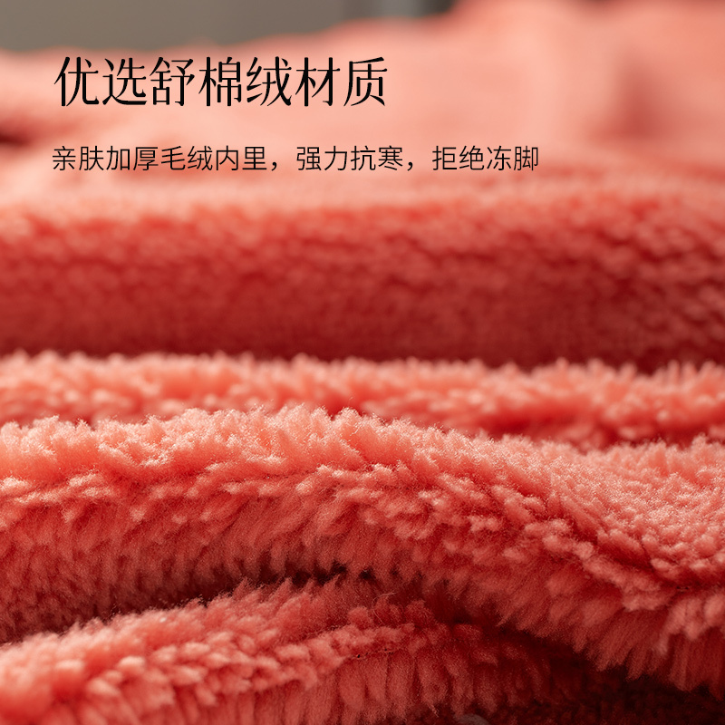 遠港防水棉拖鞋女情侣冬天保暖室内加绒毛防滑居家用厚底男秋冬季