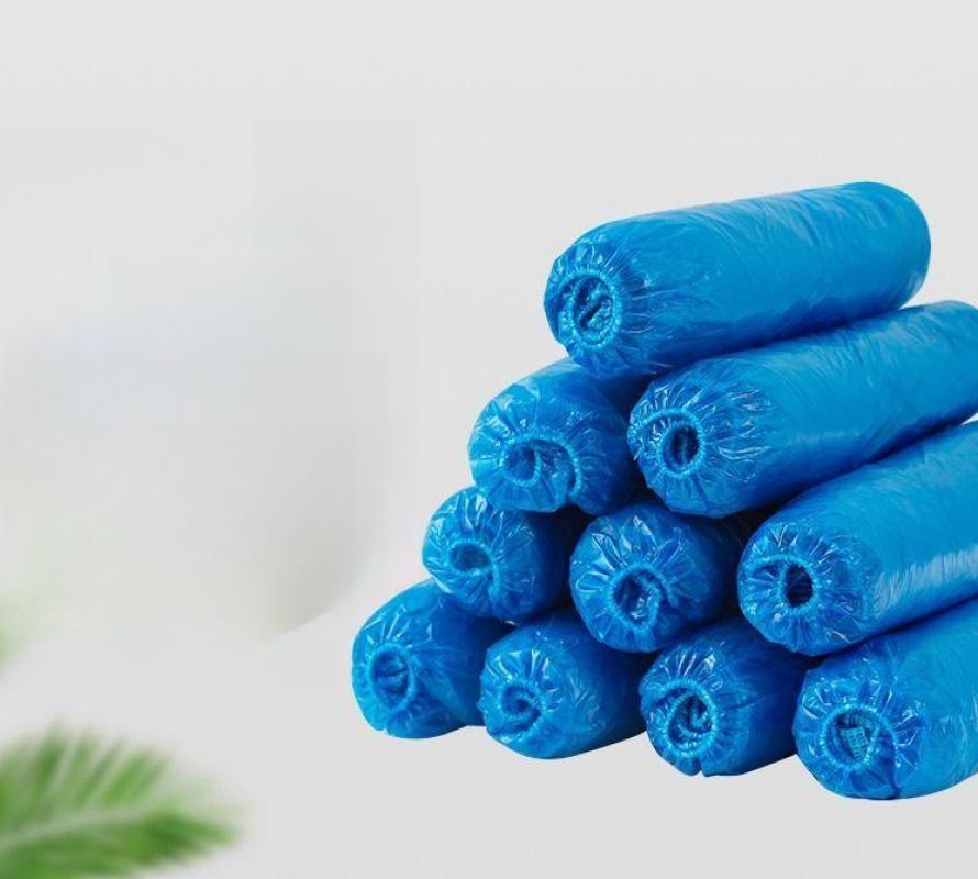 鞋套一次性室内家用加厚防滑静电成人儿童无纺布鞋套待客脚套耐磨-【灰色】;200只装