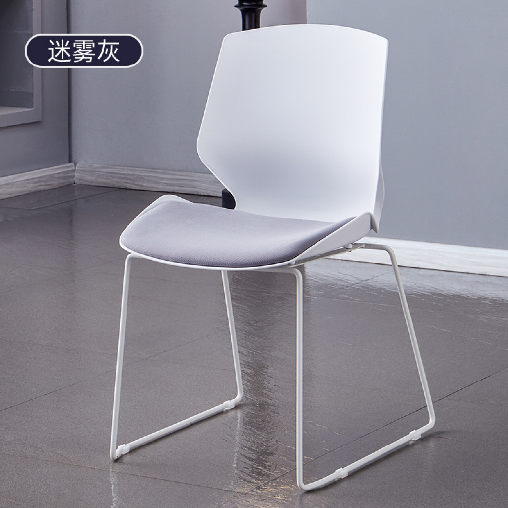 德诚和(DECHENGHE)可叠摞休闲椅简约时尚椅子 彩色椅高清大图