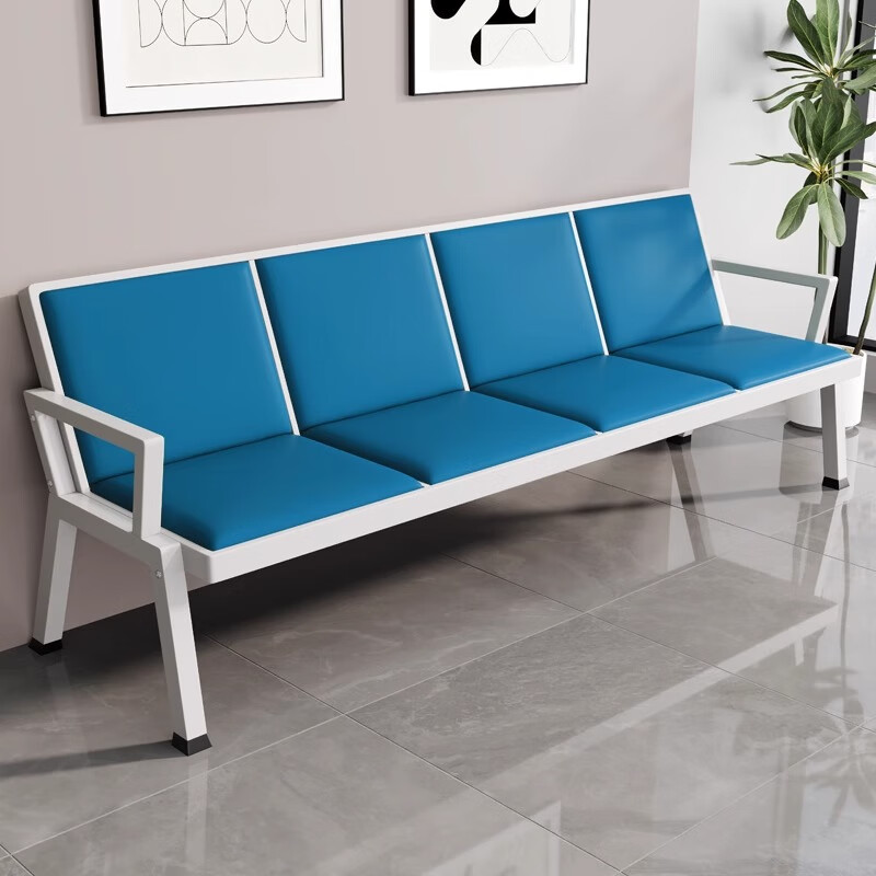 曌梵连排椅4人位皮质把高清大图