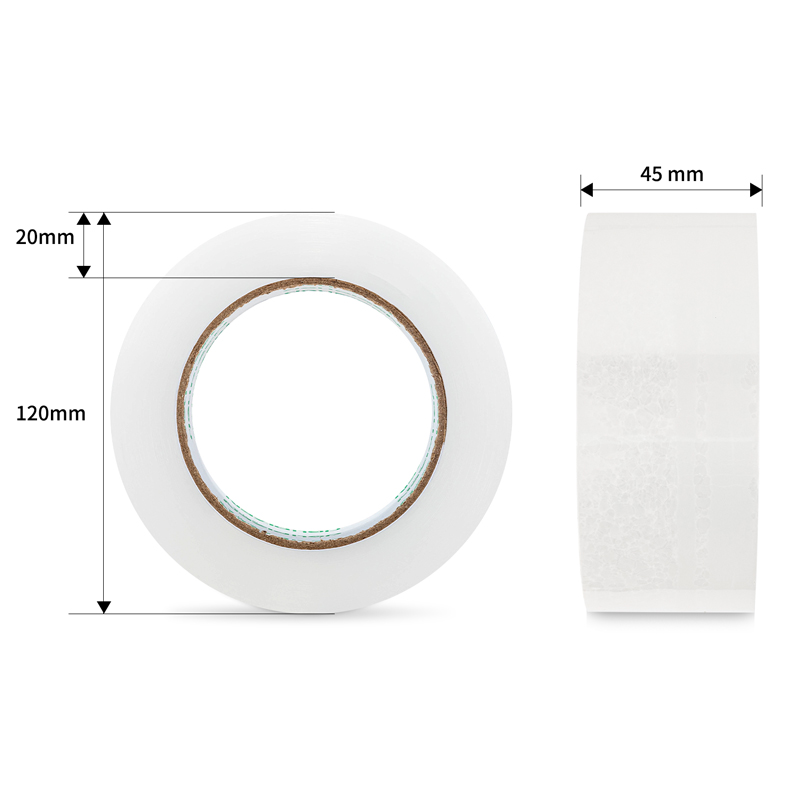 得力(deli) 30903 封箱胶带透明宽胶带 45mm*150y*45um 6卷/筒 单位:筒高清大图